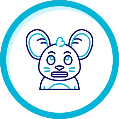 Tatlı bir çizgi film tavşanının vektör çizimi