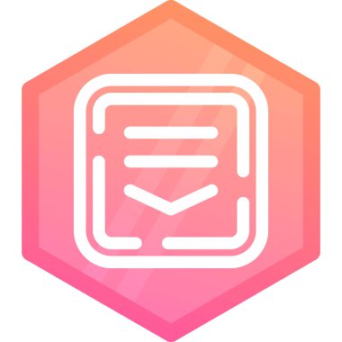 Moda biçimi izole edilmiş arkaplanda e- posta simgesi