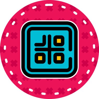 Bir kumarhane simgesinin vektör illüstrasyonu