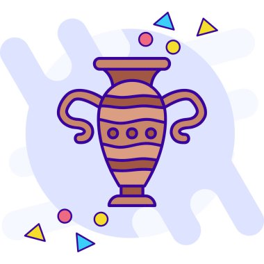 vazo simgesi, vektör illüstrasyonu basit tasarım