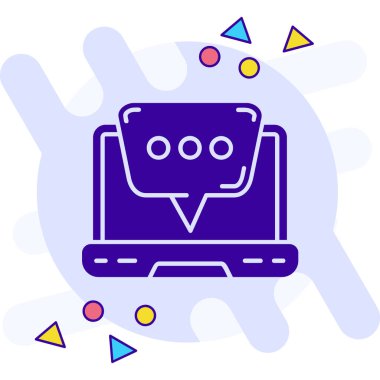 Çizgi sinema bileti simgesi beyaz arkaplanda izole edildi. Renkli taslak konsepti. Vektör