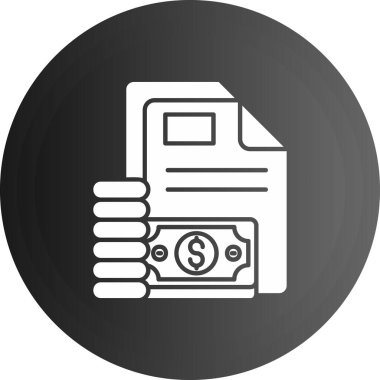 Doları bill simgesi, basit tarzı