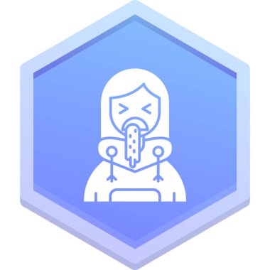 Virüs ikonu vektör illüstrasyonu