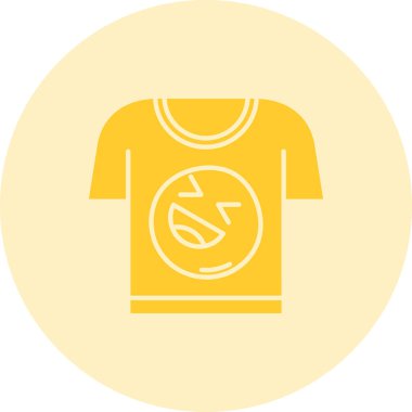 Modern b 'nin vektör illüstrasyonunda giysi ikonu yok