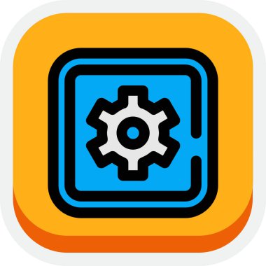 bir kare simgeye sahip dişli