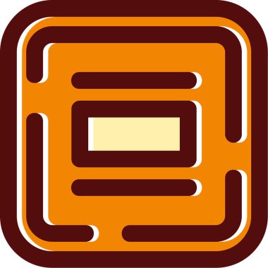 Modern bir simgenin vektör illüstrasyonu