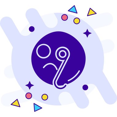 Beyaz arkaplanda izole edilmiş renk çizgisi bakteri simgesi. bakteriler ve mikroplar, neden olan mikrozma hastalığı, hücre kanseri, mikrop, virüs, mantar