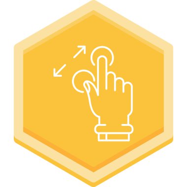 Parmak. Web simgesi basit illüstrasyon