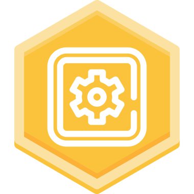 Teçhizat Web simgesi basit illüstrasyon