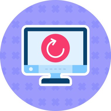 Dizüstü bilgisayar simgesi vektör çizimi