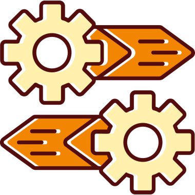 dişli simgesi. vektör illüstrasyonu