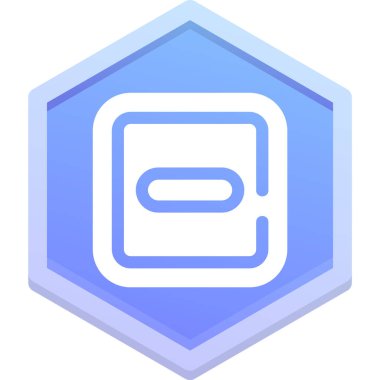 Altıgen simgesi. Beyaz arkaplanda izole edilmiş web tasarımı için altıgen vektör simgesinin izometriği