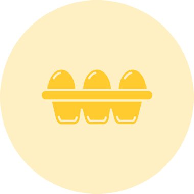 Yumurta ikonu vektör illüstrasyonu