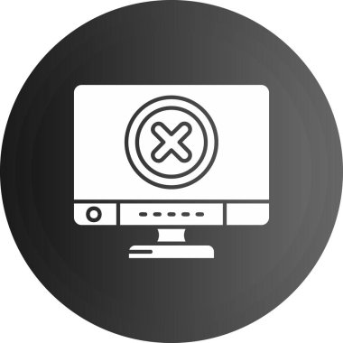 Modern bilgisayar simgesinin vektör illüstrasyonu