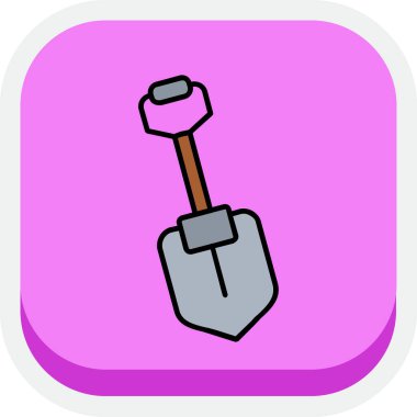 Çekiç simgesinin vektör illüstrasyonu