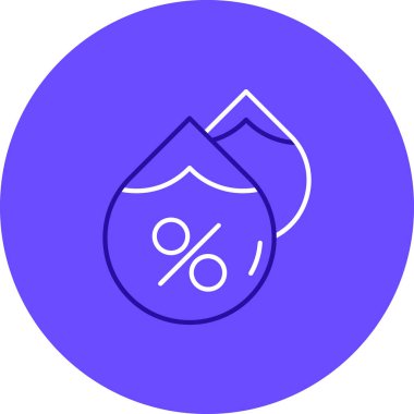 yüzde indirim simgesi, vektör illüstrasyonu