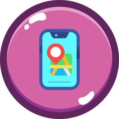 konum haritası vektör illüstrasyonu