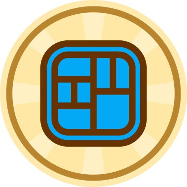 Para para para ikonu vektör illüstrasyonu