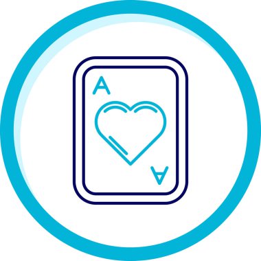 Aşk kartı ikonu. vektör illüstrasyonu