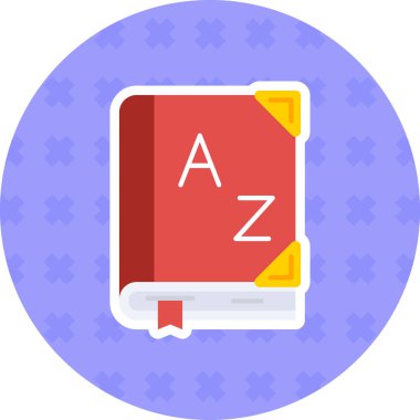 kitap vektörü simgesi modern basit illüstrasyon