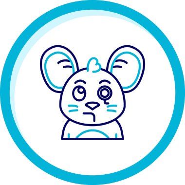 Paskalya yumurtası çizgisi simgesi olan tavşan, vektör çizimi tasarımı