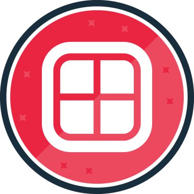 Rozet. Web simgesi basit illüstrasyon