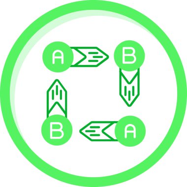 Ok. Web simgesi basit illüstrasyon