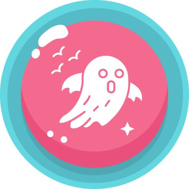 Hayalet. Web simgesi basit illüstrasyon