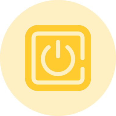 Güç. Web simgesi basit illüstrasyon