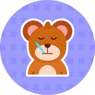 Hayvan. Web simgesi basit illüstrasyon