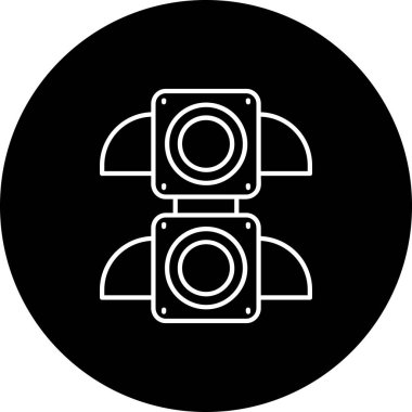 kamera simgesi vektör illüstrasyonu