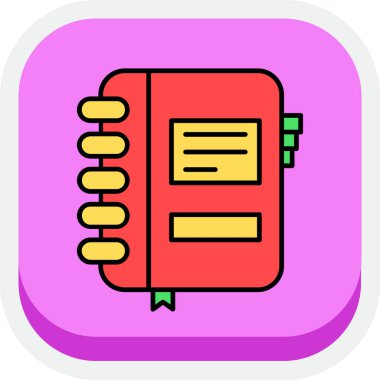 Çizgi film ve kitabın vektör çizimi