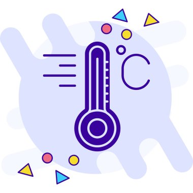 Soğuk sıcaklık modern simge, vektör illüstrasyonu