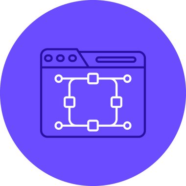 vektör lcd simgesi illüstrasyonu