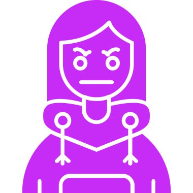 kızgın. Web simgesi basit illüstrasyon