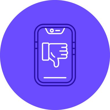 Akıllı telefon simgesinin vektör illüstrasyonu