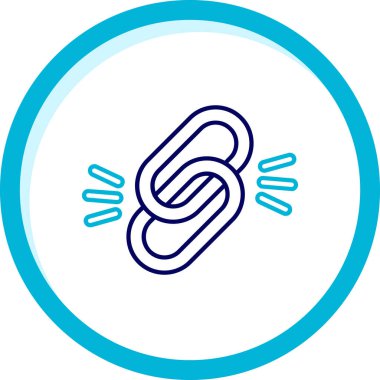 Beyaz arkaplanda çizgi simgesi izole edildi. Renkli taslak. vektör.