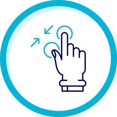 parmakla dokun jest simgesi ana hat biçiminde