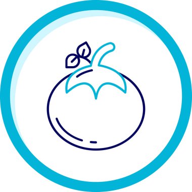 Şirin bir simgenin vektör illüstrasyonu