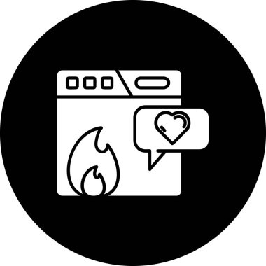 Modern b 'nin vektör çizimi ateşin sembolünden yoksundur