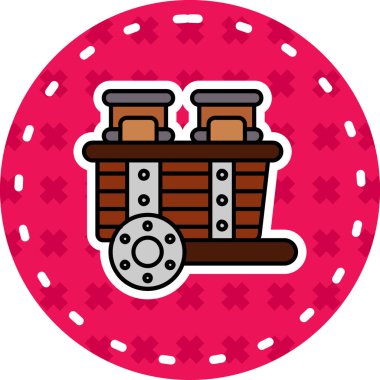 Casino çip kutsal kişilerin resmi, vektör çizim