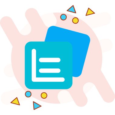 Belge. Web simgesi basit illüstrasyon