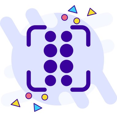 futbol ikonu vektör illüstrasyonu