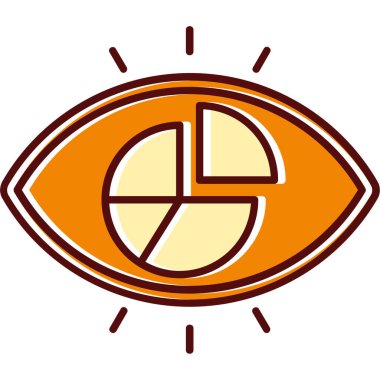 Çizgi film gözünün vektör çizimi