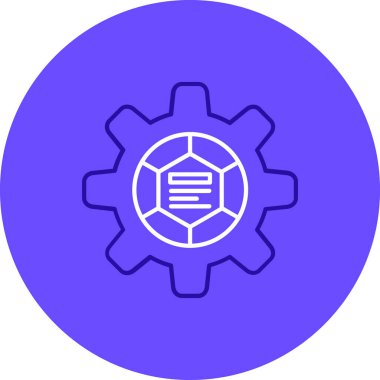 Dişli simgesini, basit vektör çizim