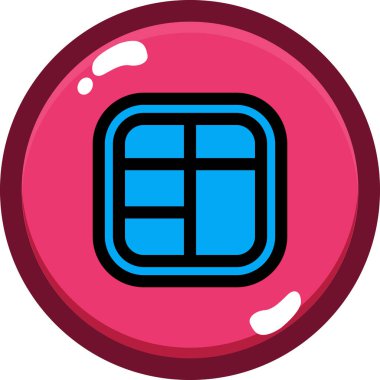 Çizgi film simgesinin vektör çizimi