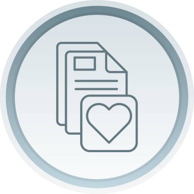 Belge. Web simgesi basit tasarım