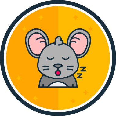 bir çizgi film fare etiket