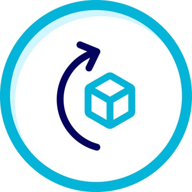 Kutu. Web simgesi basit tasarım