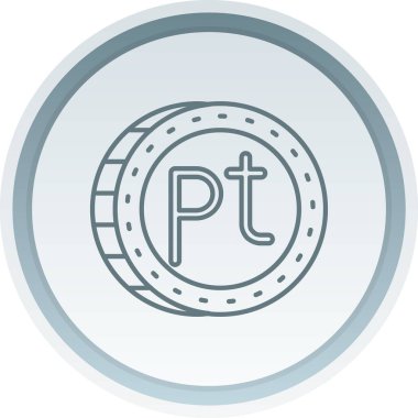 Bozuk para ikonu. özet biçimi